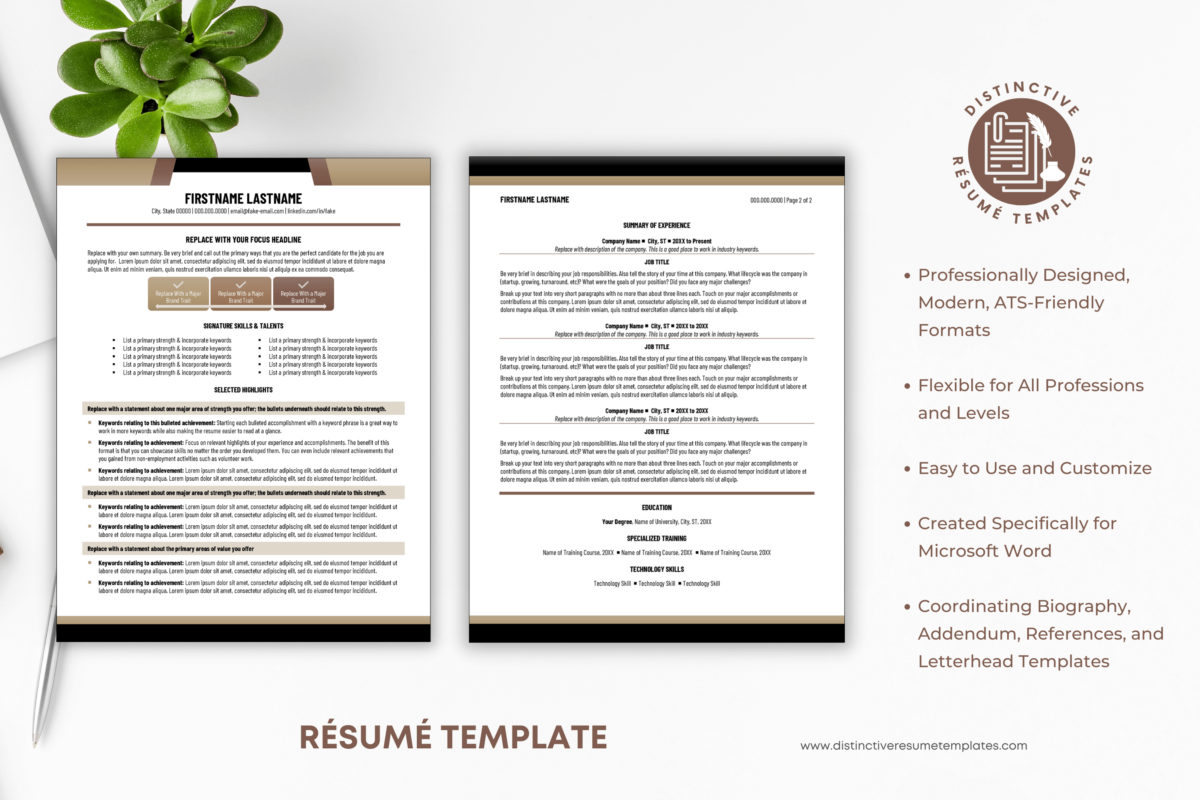 Skills Based Resume Template For Word