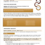 Sophisticated Resume Template Page 1