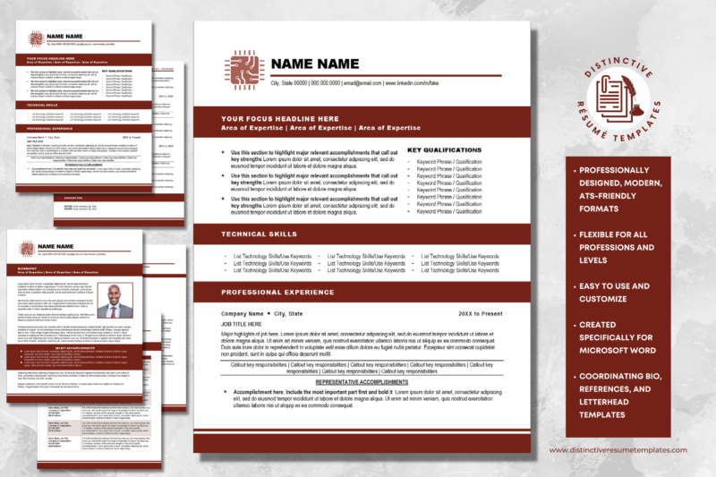 IT Resume Template for Information Technology & Other Technical Jobs