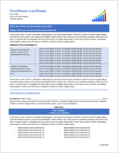 Custom-Designed Professional CV Template for MS Word