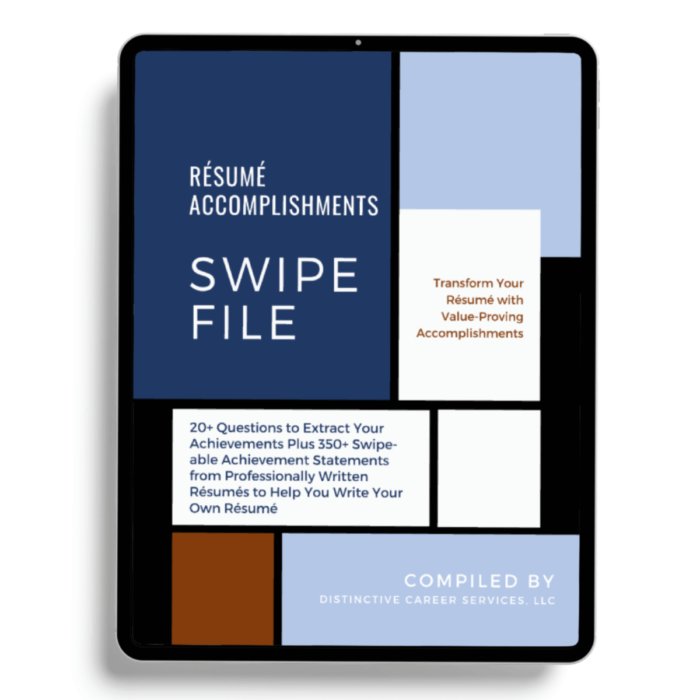 Resume Accomplishments Swipe File E book