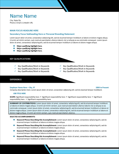 2023's Best Resume Templates - Distinctive Resume Templates