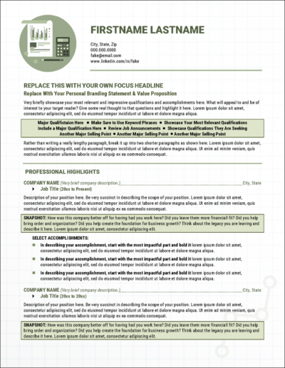 most commonly used resume format