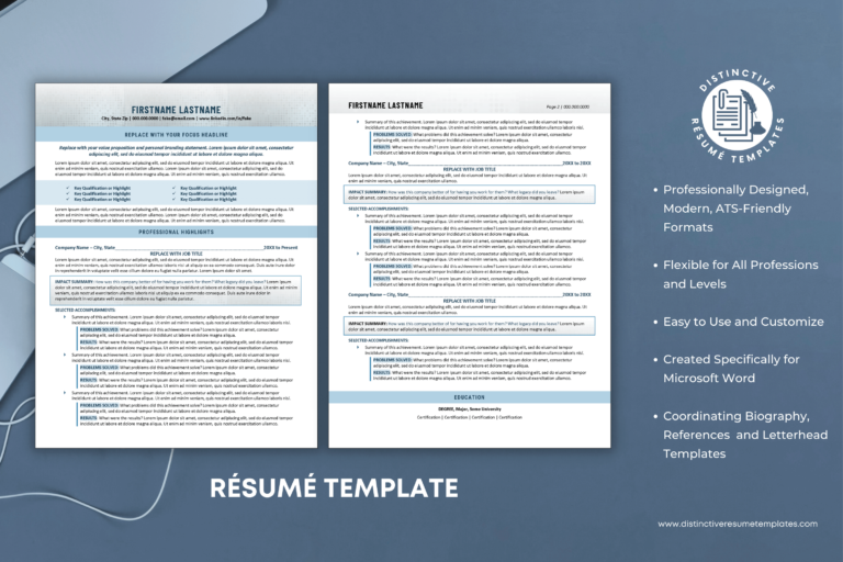 Resume Template for Executive Leaders Focused on Executive Impact