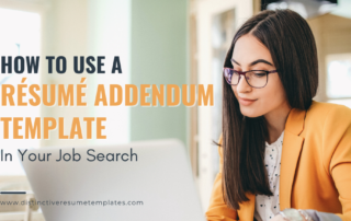 resume addendum template