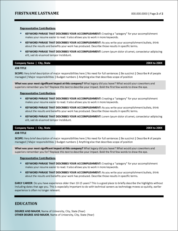 Computer Science Resume Addendum, Bio, References & Cover Letter Templates