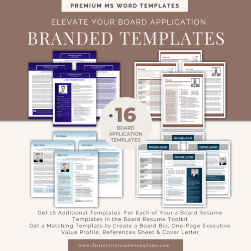 Board Toolkit Coordinating Templates