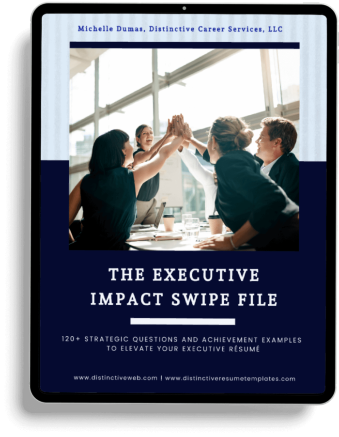 Executive Resume Impact Swipe File