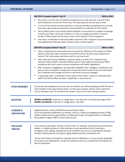 EmpowerRN Resume Page 2