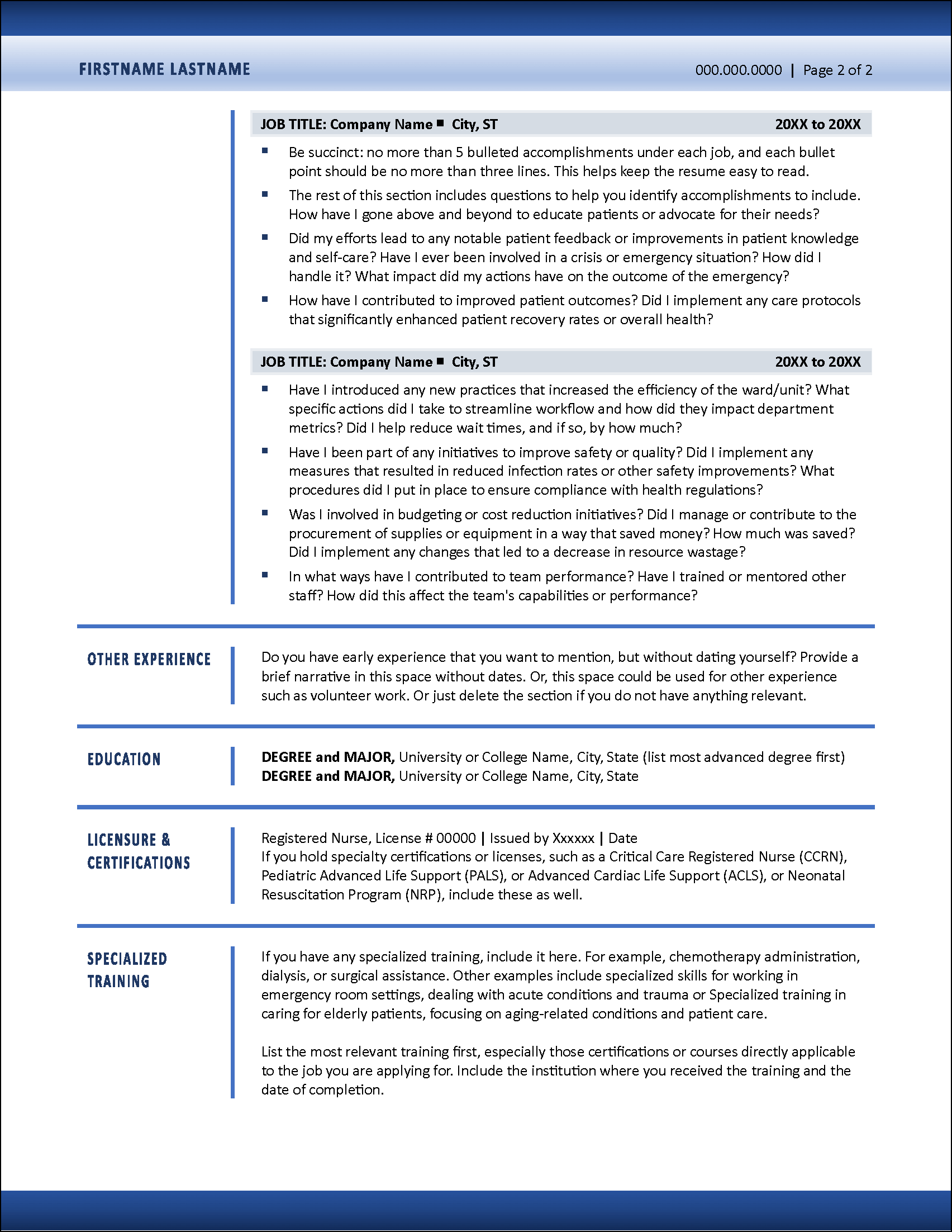 EmpowerRN Resume Page 2