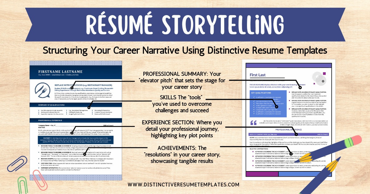 Resume Storytelling with Distinctive Resume Templates