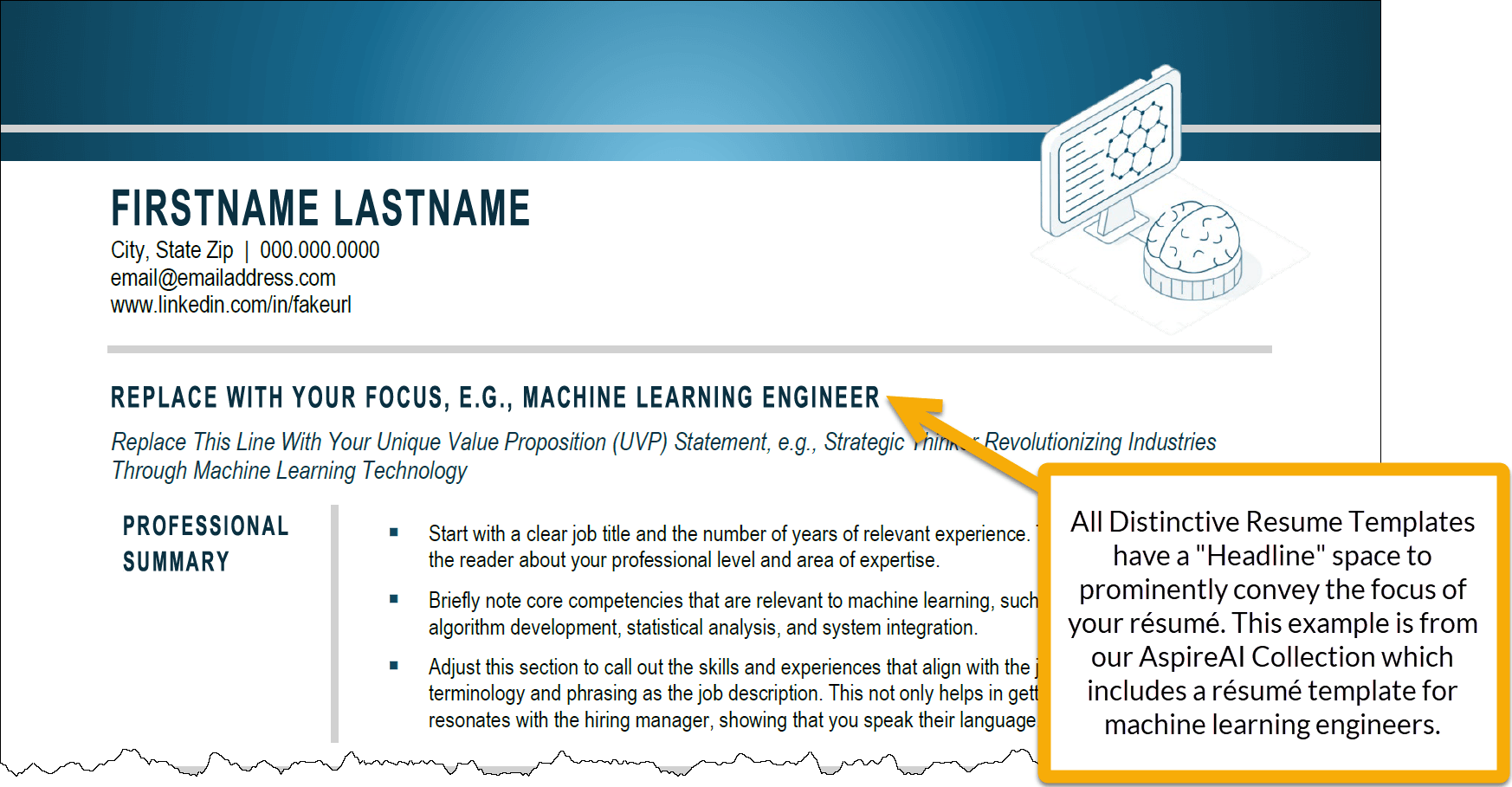 Example Headline for a Tailored Resume