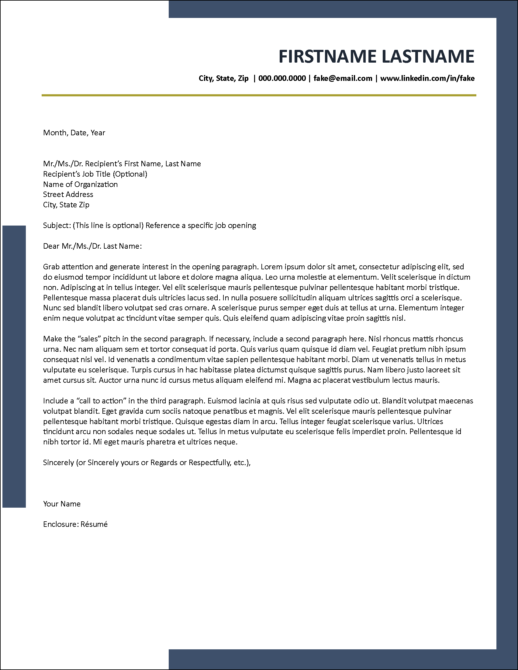 Veteran Transitions Cover Letter